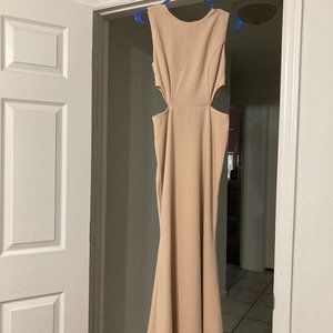 Lulu's Utterly Smitten Cutout Dress - Blush Color